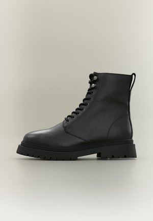 Zign by Zalando, LEATHER - Bottines à lacets - black