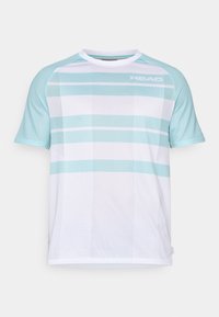 PERFORMANCE MEN - Sports T-shirt - white/light blue
