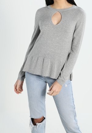 Maglione - mottled light grey