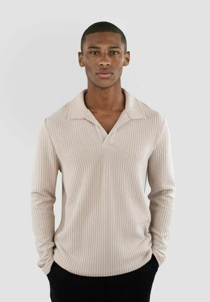 NELSON KNITTED  - Poloskjorter - light beige