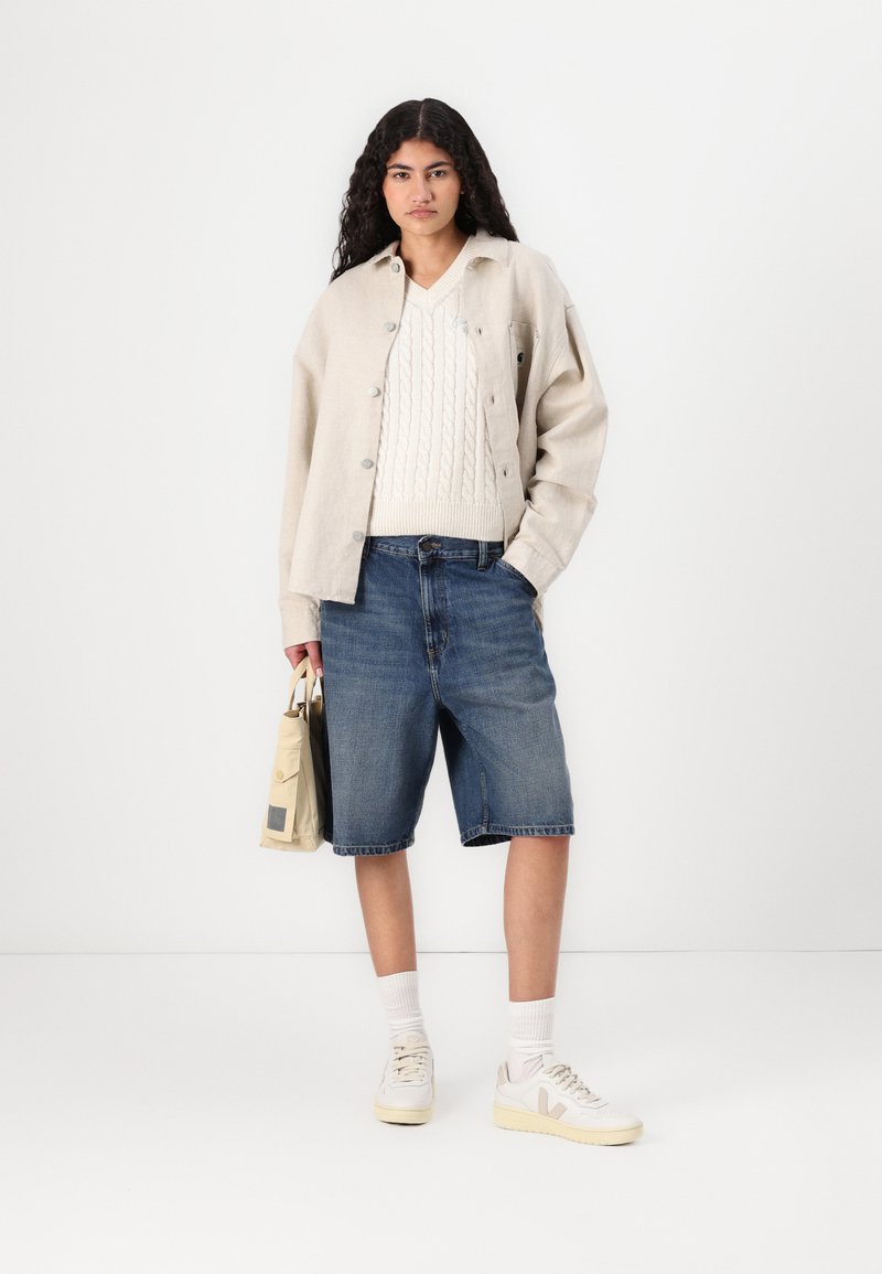 Karostar Bermuda In Denim Con Pizzo Bianco – Jeans Corti Donna, Taglio Boyfriend