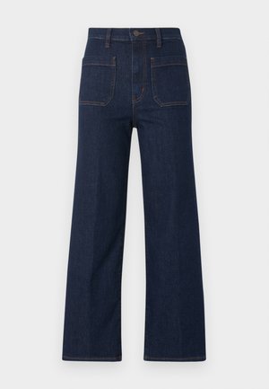 THE ANCHOR PANT - Jean flare - dark blue-denim