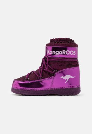 K-MOON - Bottes de neige - dark berry/frost pink