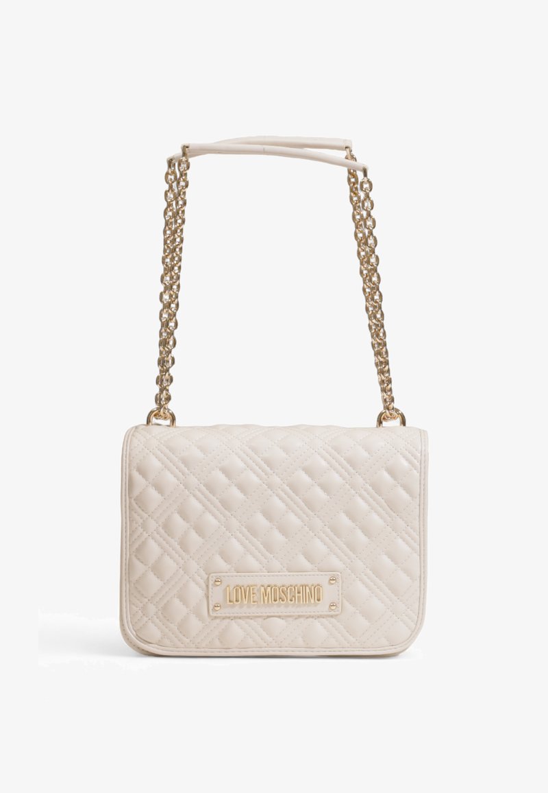 Love Moschino QUILTED - Bolso de mano - beige chiaro