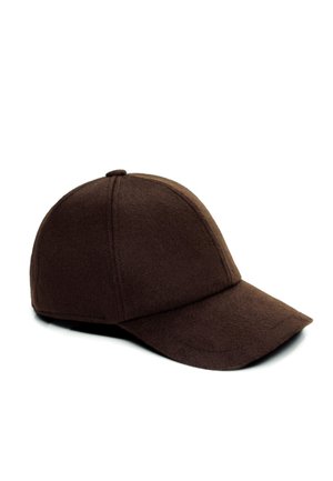 NTHIRTYTHREE N33 BASEBALL AUS KASCHMIR - Cap - dunkelbraun