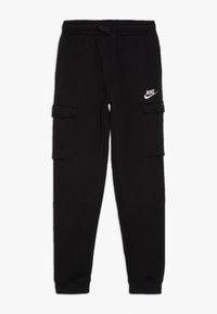 Nike Sportswear - CLUB CARGO  - Verryttelyhousut - black/white Pienoiskuva 1