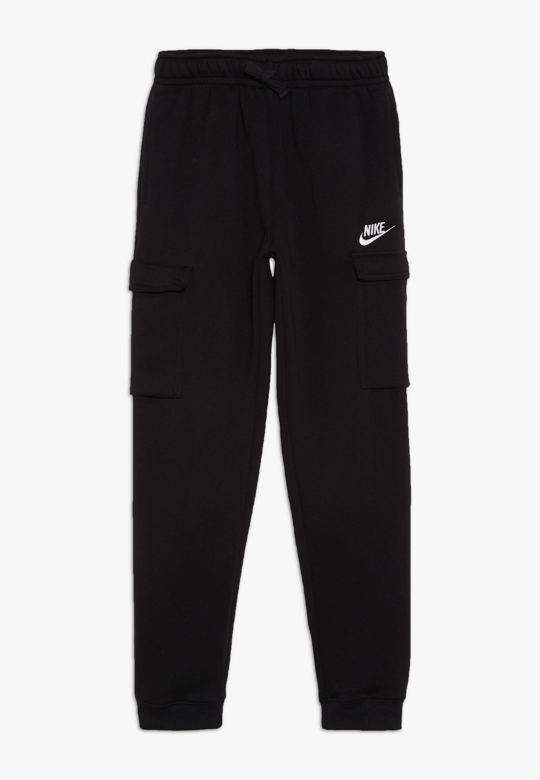 Nike Sportswear CLUB CARGO - Jogginghose - black/white/schwarz