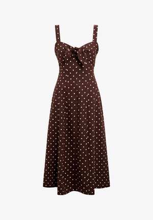 Forever New Petite, KARA TIE FRONT MIDI - Maxi šaty - choc kinsey spot