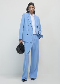 Calliope CON TASCHINO - Stoffhose - celeste scuro melange