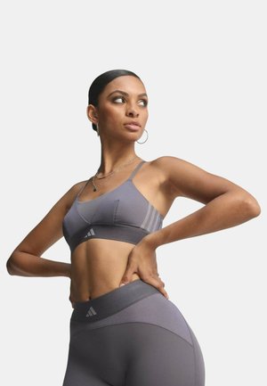 HYPERGLAM SHINE  - Reggiseno sportivo con sostegno leggero - grey