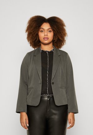 Vero Moda Curve VMCLULA SHORT FITTED - Blazer - dark grey