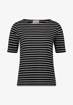Betty Barclay, BETTY BARCLAY MIT U-BOOT-AUSSCHNITT RINGELSHIRT - T-shirt print - schwarz weiß