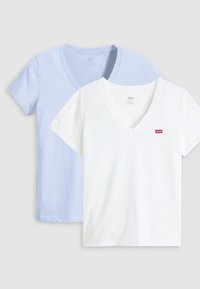 PERFECT TEES 2 PACK - Basic póló - kentucky blue/white