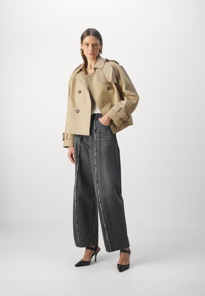STUDIO ID ISLA SHORT TRENCH COAT - Viegla jaka - camel