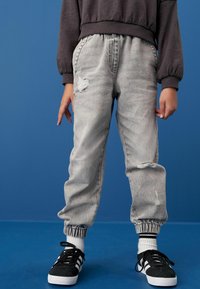 Next JOGGERS STANDARD - Jeans relaxed fit - light grey