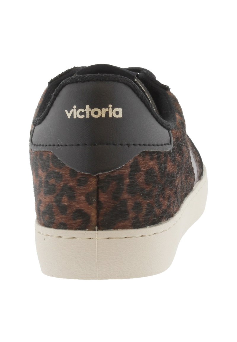 Victoria Sneaker Berlin Ciclista 1126205 – Scarpa Donna In Pelle Leopardata, Tomaia In Crosta, Suola Caramello, Made In Spain