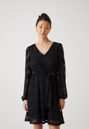 VISUSANNI V-NECK - Day dress - black beauty