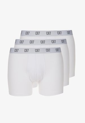Cristiano Ronaldo CR7 SEASONAL BASIC TRUNK 3 PACK - Calzoncillos bóxer cortos - white