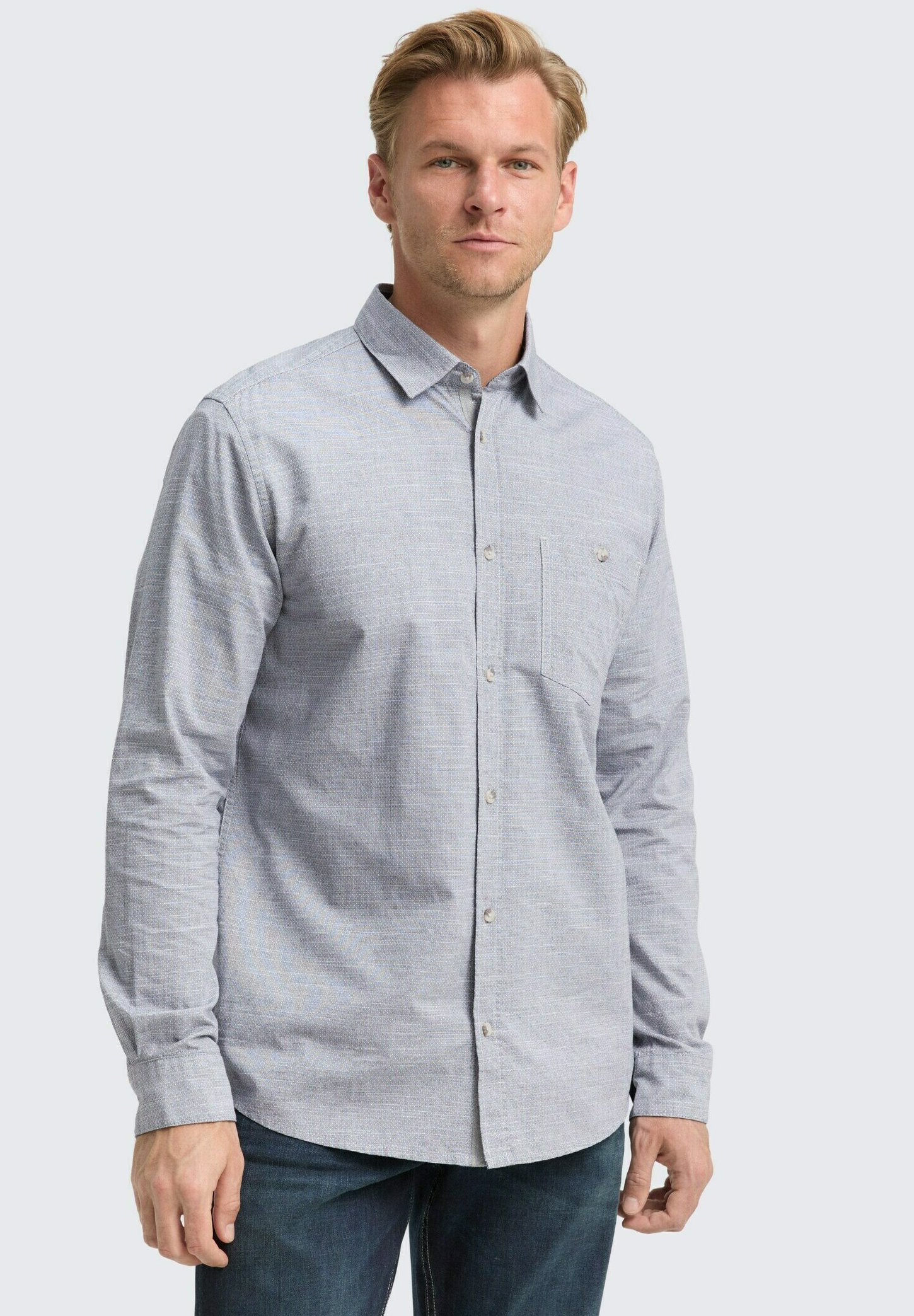 TOM TAILOR MIT BRUSTTASCHE Chemise navy horizontal structure