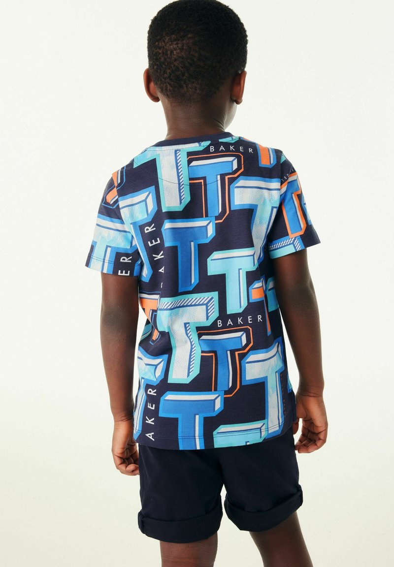Baker by Ted Baker GRAPHIC - REGULAR FIT - Apdrukāts T-krekls - navy