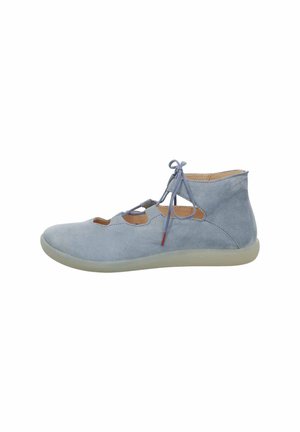 Think! NATURE - Ankle cuff ballet pumps - blau