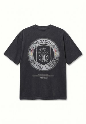 Pegador, BOCHUM OVERSIZED TEE - T-shirt imprimé - vintage black