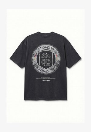 Pegador, BOCHUM OVERSIZED TEE - T-shirt imprimé - vintage black