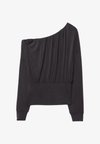 SOFT-TOUCH ASYMMETRIC - T-shirt à manches longues - dark grey