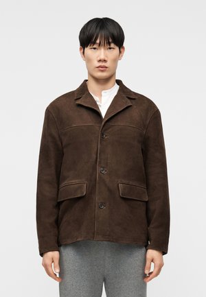 ERICKSON JACKET - Δερμάτινο μπουφάν - brown