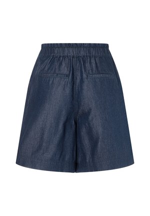 More & More, Jeansshort - dark blue denim