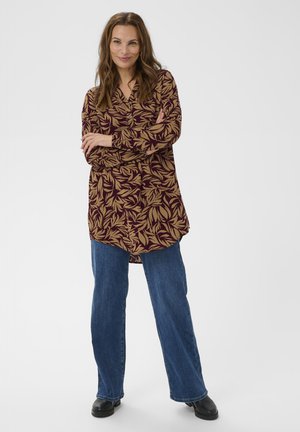 FANNY  - Tunikaer - red/brown leaf print