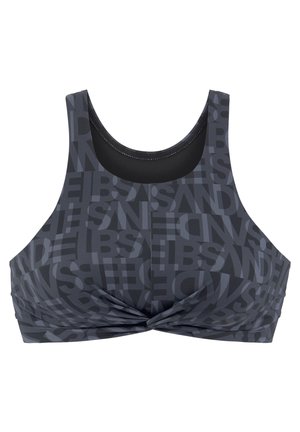 Elbsand CROP - Bikini top - schwarz