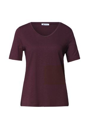Street One, BASIC T-SHIRT - T-shirt basic - rustic rouge