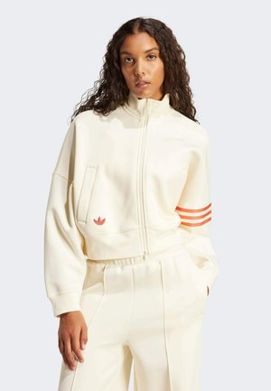 adidas Originals NEUCLASSICS TRACK - Zip-up sweatshirt - cream white real coral