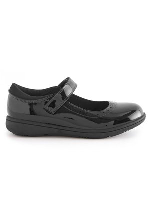SCHOOL BROGUE DETAIL MARY JANE NARROW FIT E - Balerini cu barete - black patent