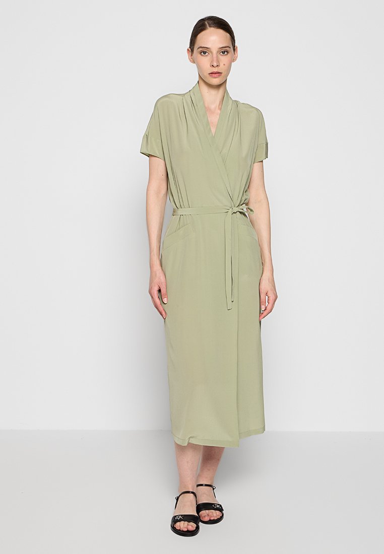 ASPESI Maxi-jurk olijfgroen