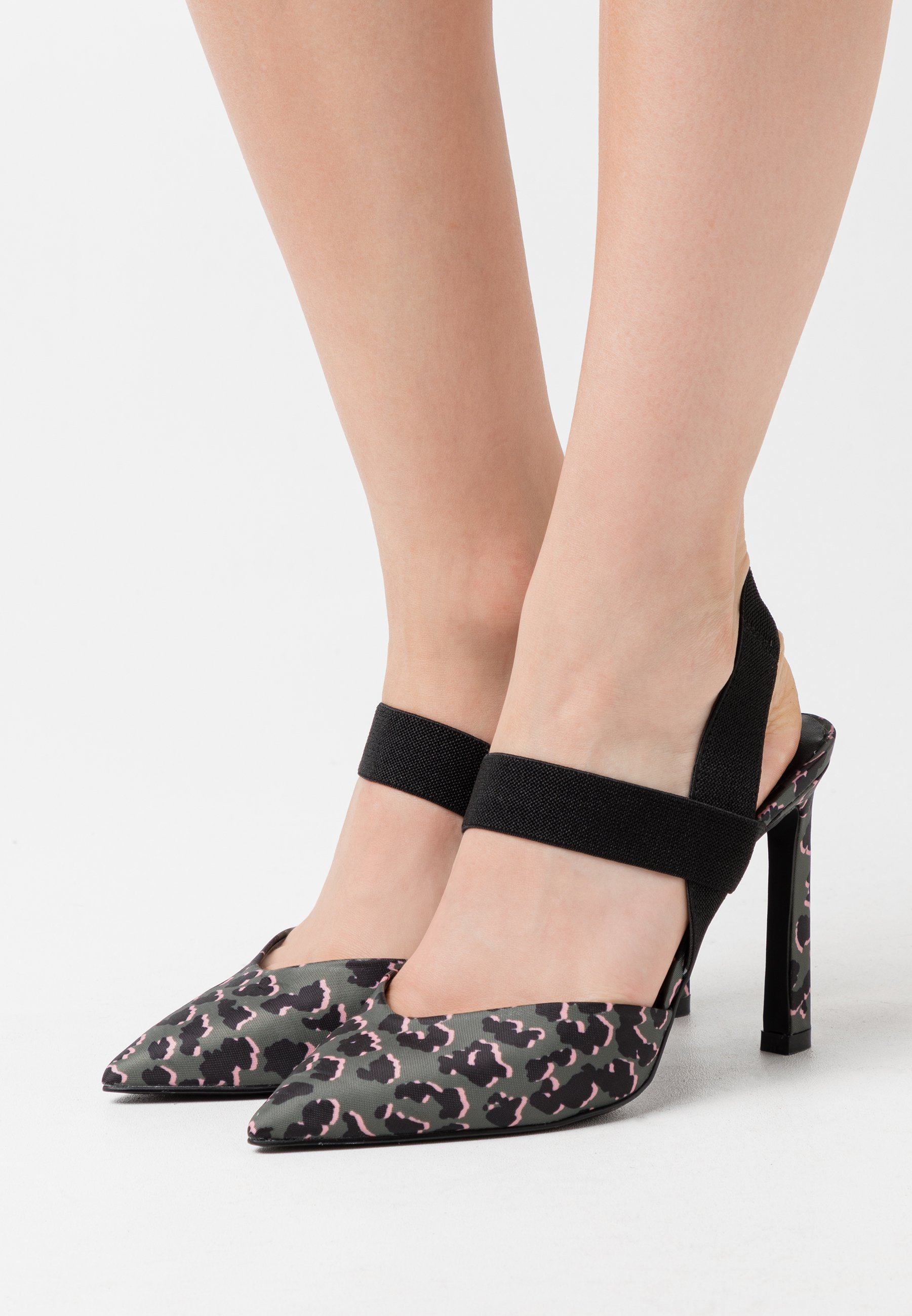 khaki green court shoes