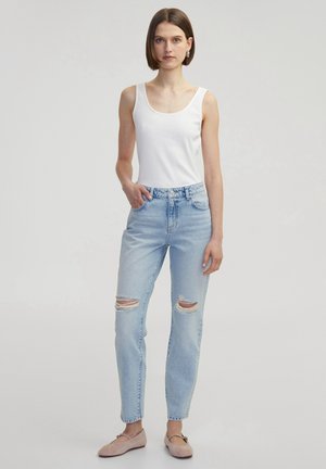 VINTAGE EFFECT - Jeans Tapered Fit - lindigo