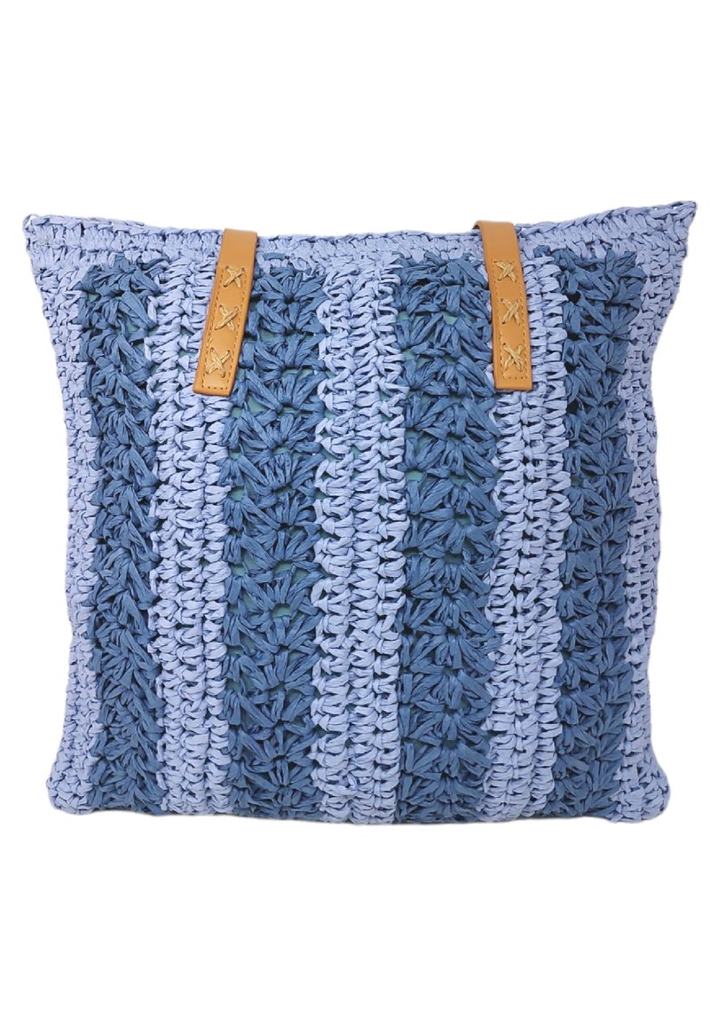 BOLSA RAFIA - Bolso de mano azul - Zalando.es