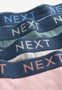 Next WAISTBAND 4 PACK  - Úzké boxerky - blue green navy blue textured waistband