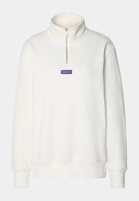 EXCLUSIVE HERITAGE 2.0 REG HALF ZIP SWEAT - Športni pulover - eggshell