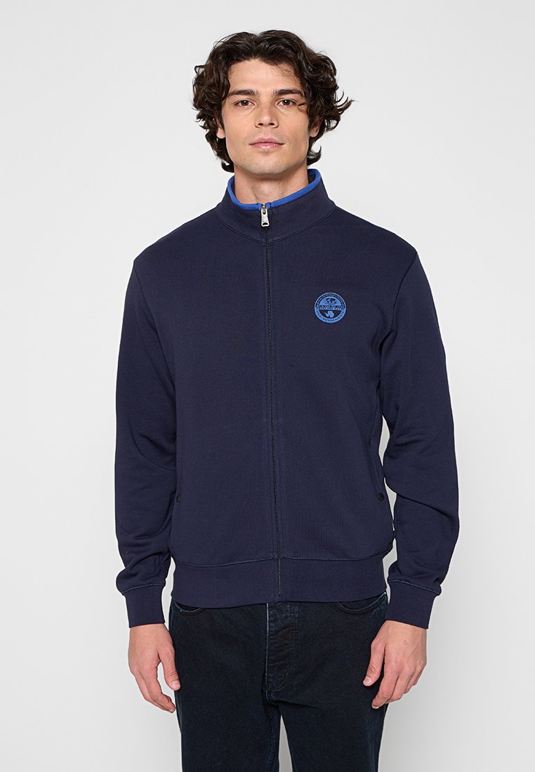 Napapijri Sweater met rits donkerblauw Napapijri Sweater met rits donkerblauw