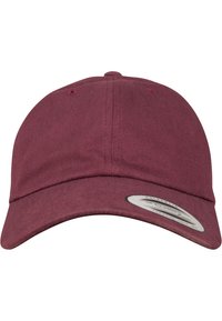 PEACHED COTTON TWILL DAD - Nokkmüts - maroon