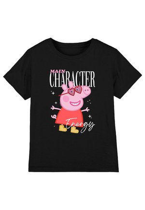 Print T-shirt - black