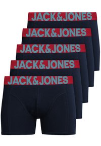 Jack & Jones SOLID 5 ER Pack - Trunks - navy red