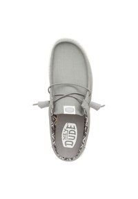 HEYDUDE WALLY SLIP STRETCH CANVAS - SLIP-ONS - Ciabattine - grey