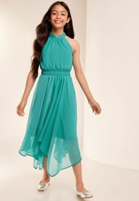 Lipsy HANKY HEM HALTER OCCASION - REGULAR FIT - Cocktailkjole / festkjole - teal green