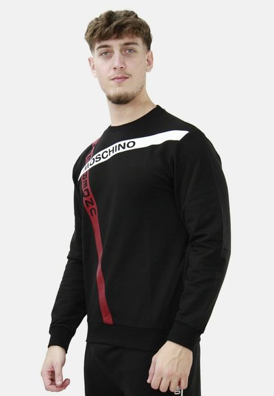 Moschino Underwear CON STRISCE - Felpa - nero