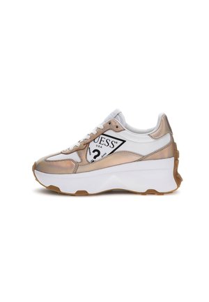 Guess RUNNER CALEBB LAMINATA - Sneakers basse - oro