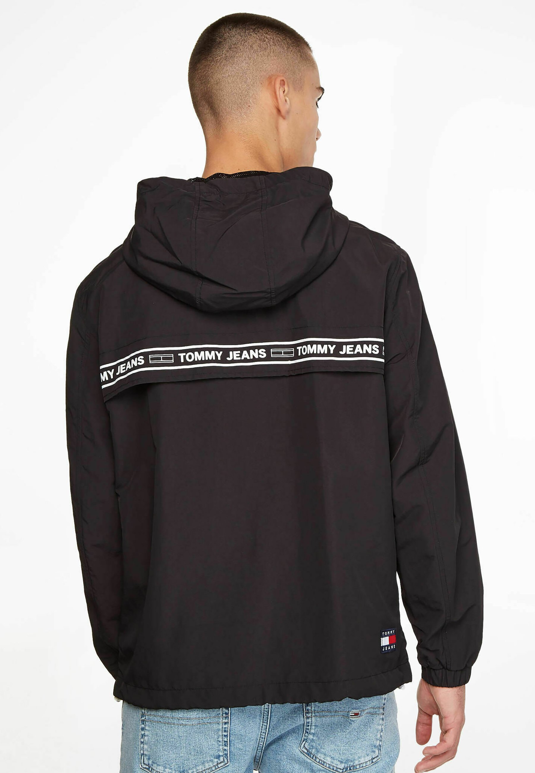 Tommy Jeans CHICAGO TAPE - Giacca a vento - schwarz/nero - Zalando.it